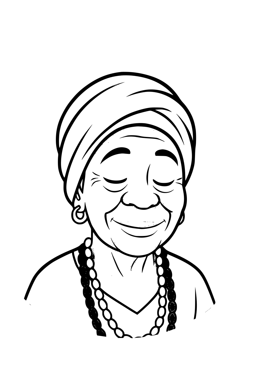 Ilustração ancestral de Nanã